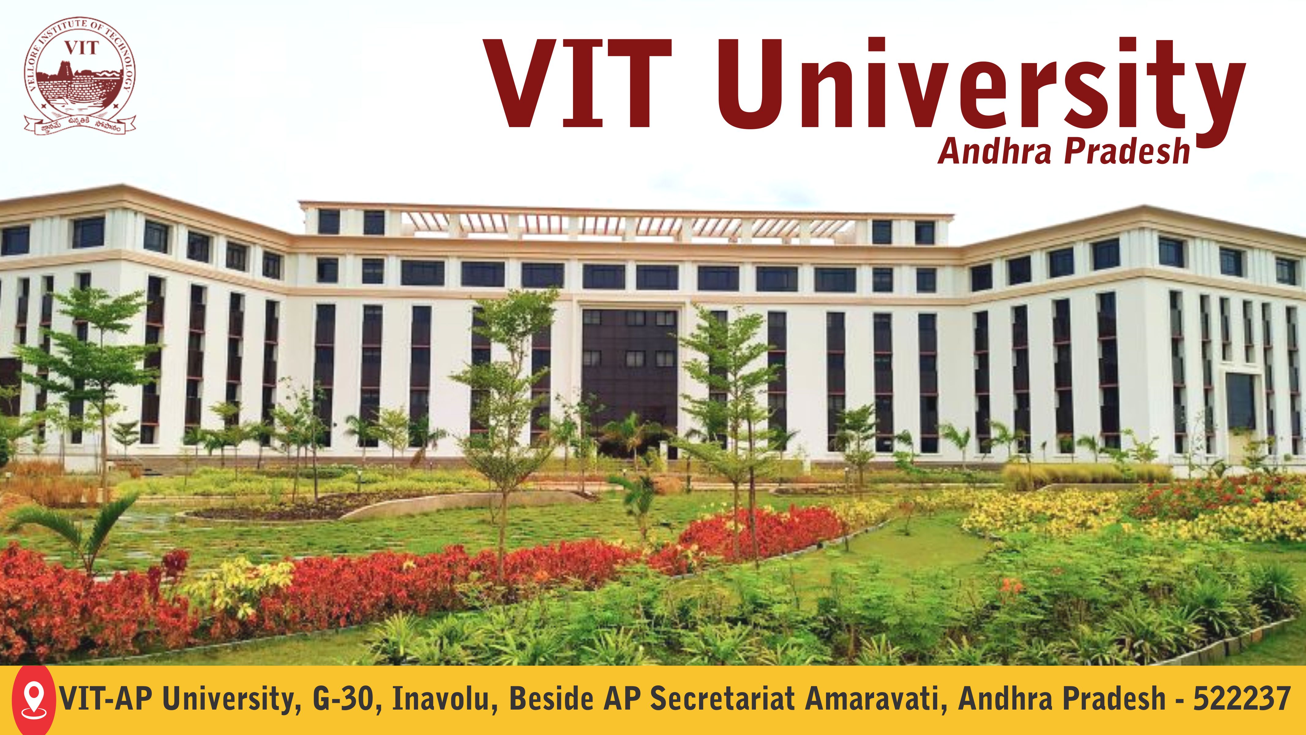 Out Side View of VIT University Andhra Pradesh